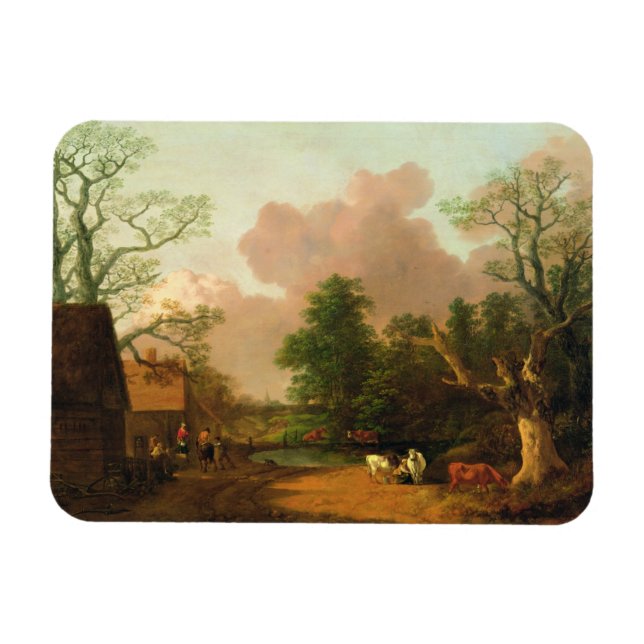 Imán Thomas Gainsborough | Un paisaje con figuras, Fa (Horizontal)