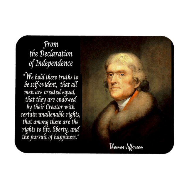 Imán Thomas Jefferson - Declaración de Independencia (Horizontal)