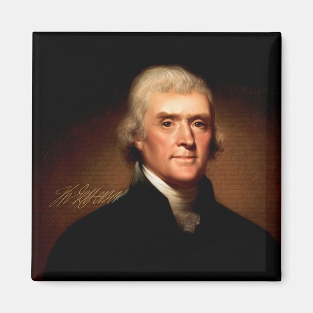 Imán Thomas Jefferson, padre fundador (Frente)