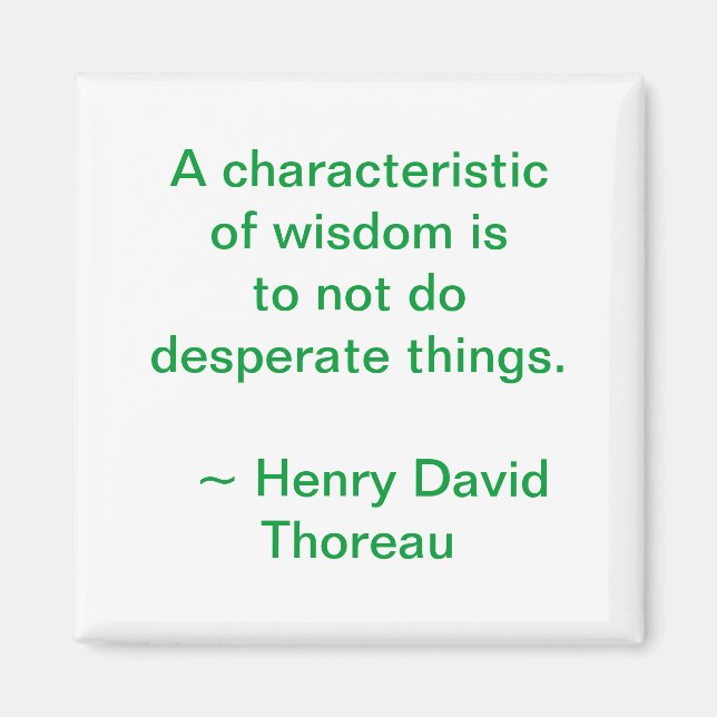 Imán Thoreau Wisdom Magnet (Frente)