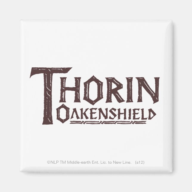 Imán THORIN OAKENSHIELD™ Logo Brown (Frente)