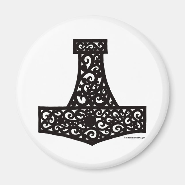 Imán Thors Hammer in Black (Frente)