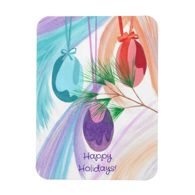 Imán Three Christmas Balls Holiday flexible magnets (Vertical)