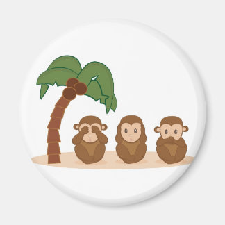 Imán Three little monkeys - três macaquinhos