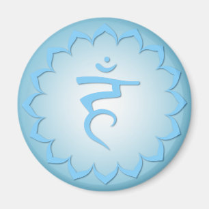 Imán Throat Chakra - Azul claro