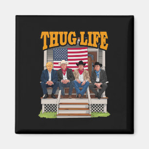 Imán Thug Life Trump Vance Kennedy Elon Shirt