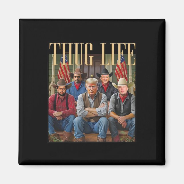 Imán Thug Trump Vance Kennedy Elon Para Life Graphic (Frente)