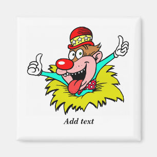 Imán ThumbUp, divertido PLANTILLA de payaso,
