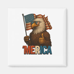 Imán Thumbup Merica Eagle Funny y Patriótico