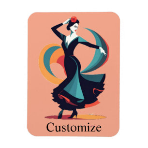 Imán Thunder_Cove, bailarina de flamenco