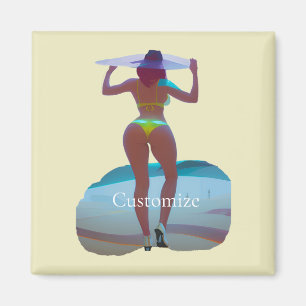 Imán Thunder_Cove, Chica de playa de booty en bikini