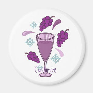 Imán Thunder_Cove de vacaciones de beber vino de cereza