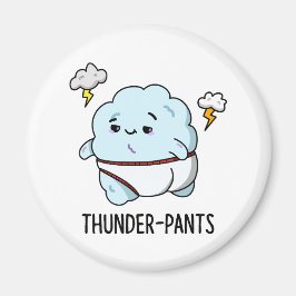 Imán Thunderpantalones Funny Cloud Underwear Pun