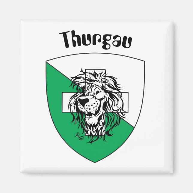 Imán Thurgau Schweiz Suisse Svizzera Magnet (Frente)