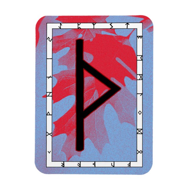 Imán Thurisaz Viking Rune Magnet - ¡Defensa! (Vertical)