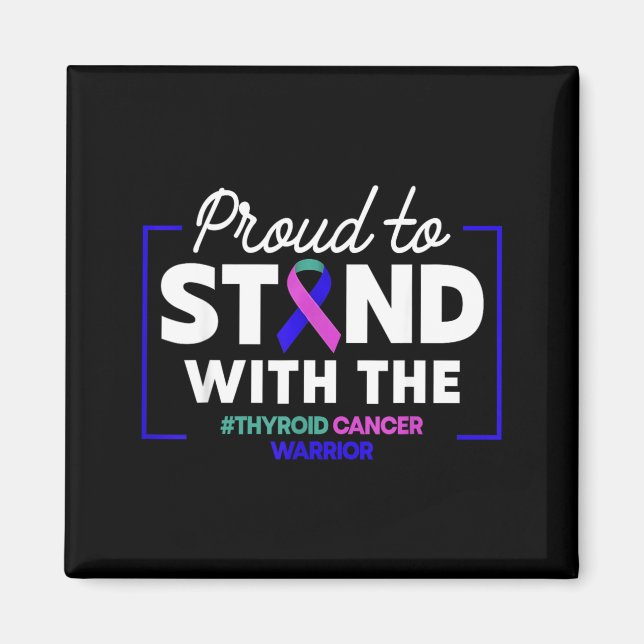 Imán Thyroid Cancer Awareness Support Family (Frente)