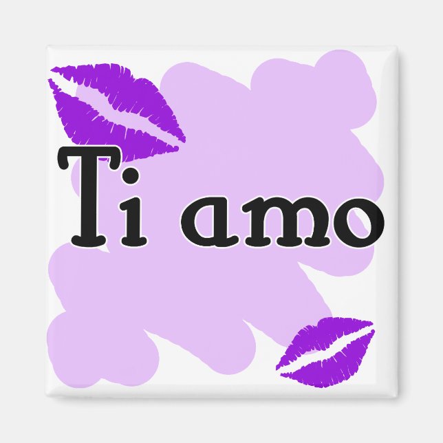 Imán Ti amo - Italiano te amo (Frente)