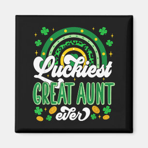 Imán Tía abuela más afortunada shamrocks suerte día de
