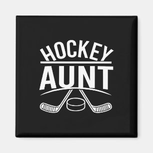 Imán Tía de hockey Familia de hockey Divertido