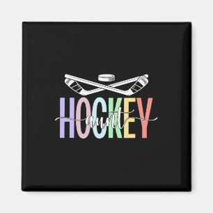 Imán Tía de hockey sobre hielo Boho Tía jugadora de hoc