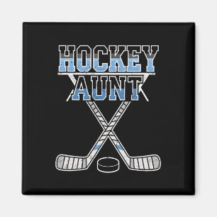 Imán Tía de hockey sobre hielo orgullosa tía de jugador