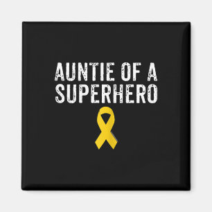 Imán Tía De Sensibilización Sobre El Cáncer Infantil En