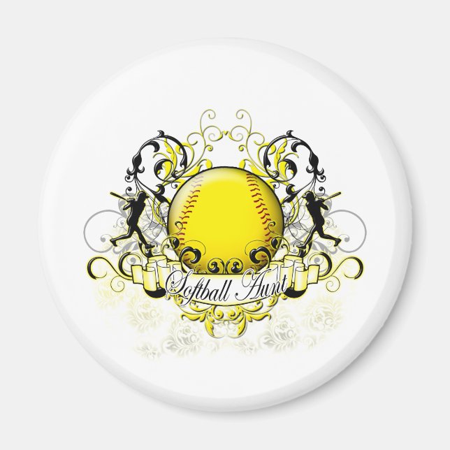 Imán Tía de softbol (Frente)