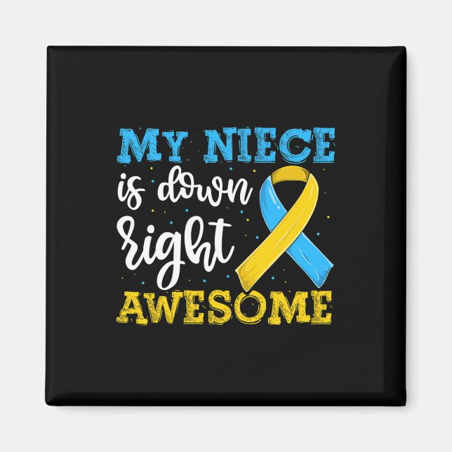 Imán Tía De Trisomy Niece Con Síndrome De Down Concienc (Frente)