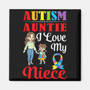 Imán Tía del Autismo Amo a mi Sobrina Conciencia Apoyo