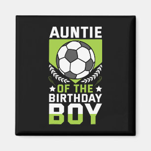 Imán Tía del cumpleañero jugador de fútbol equipo de cu