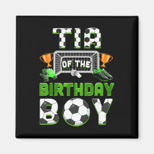 Imán Tía Del Niño De Cumpleaños Familia De Fútbol Parti