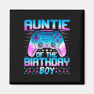 Imán Tía Del Niño De Cumpleaños - Juego De Videojuegos