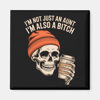 Imán Tía Funny Skeleton Auntie