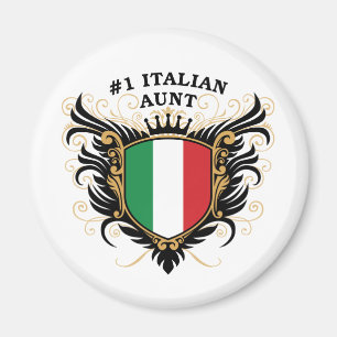 Imán Tía italiana del número uno