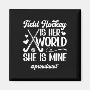 Imán Tía orgullosa de hockey sobre hierba de una placa 