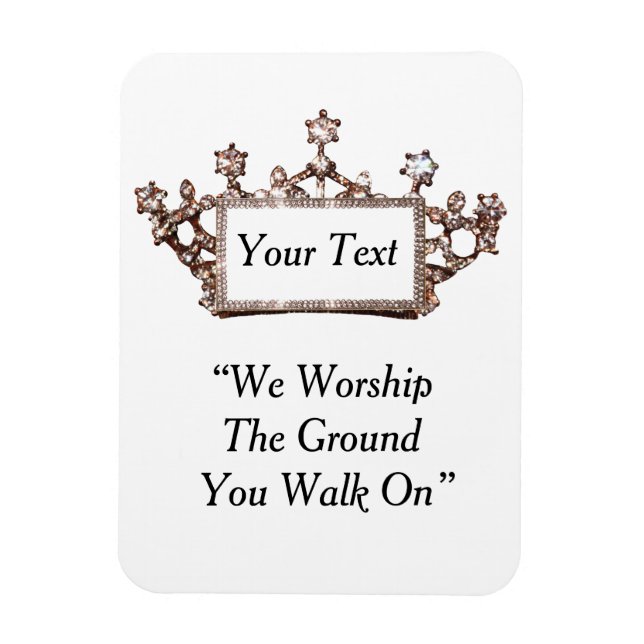 Imán Tiara personalizada (Vertical)