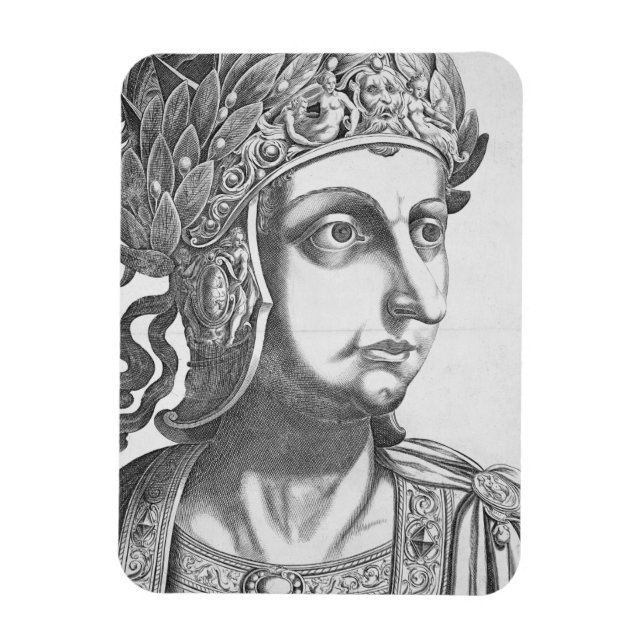 Imán Tiberius Caesar (42 A.C.-37 D.C.), 1596 (grabado) (Vertical)