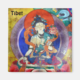 Imán Tibet - Buda Heruka, Antiguo (imán Fridge)