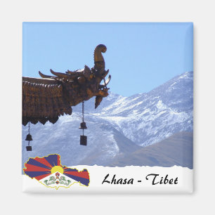 Imán Tíbet, techo del Templo Jokhang, Lhasa
