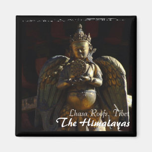 Imán Tíbet, techos de Lhasa, Templo Jokhang 2 (Magnet)