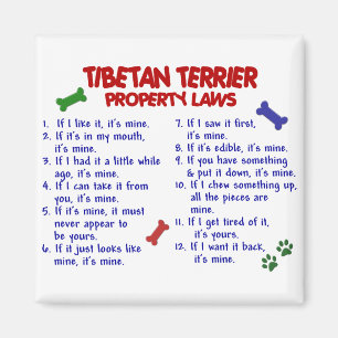 Imán TIBETAN TERRIER Property Laws 2