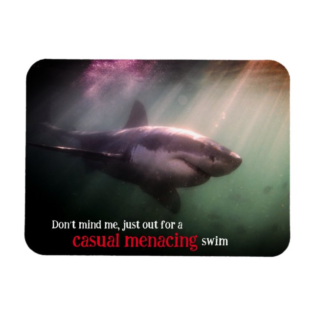 Imán Tiburón blanco submarino (Horizontal)