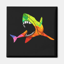 Imán Tiburón colorido