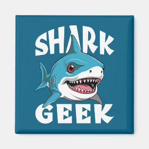 Imán Tiburón Geek - Diseño lindo para los amantes del t
