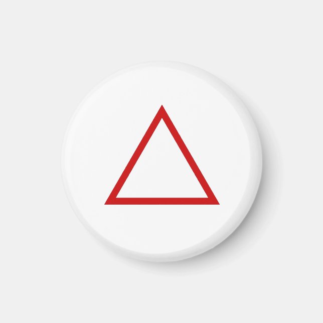 Imán Tic Tac Toe 1-1/4" Fridge Magnet "Triángulo" (Frente)