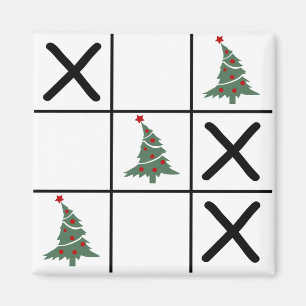 Imán Tic Tac Toe de Navidad