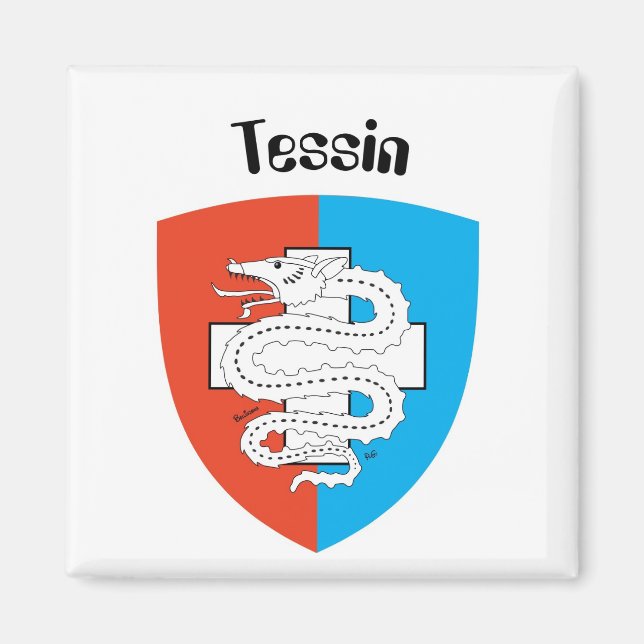 Imán Ticino Svizzera / Tessin Schweiz Magnet (Frente)