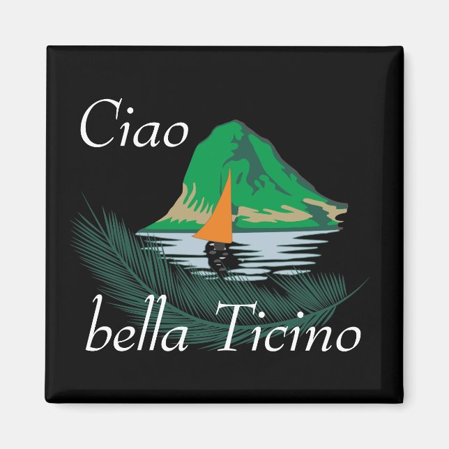 Imán Ticino Svizzera / Tessin Schweiz Magnet (Frente)