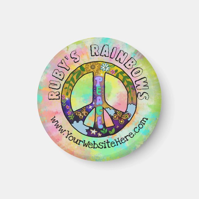 Imán Tie-Dye Art y el negocio de los aprendices bohemio (Frente)