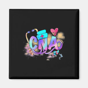 Imán Tie Dye Cna Cute Enfermera Día Cna Rn Enfermeras S